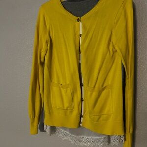 CAbi Yellow Bell Cardigan